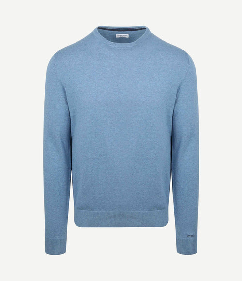 Trui merino blend lichtblauw