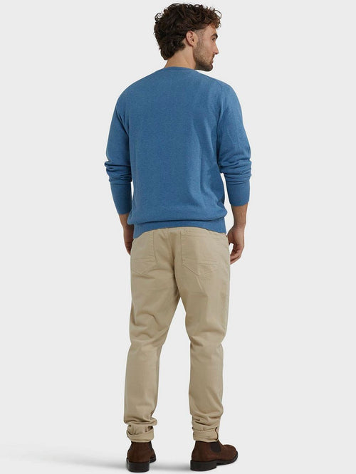 Trui merino blend lichtblauw