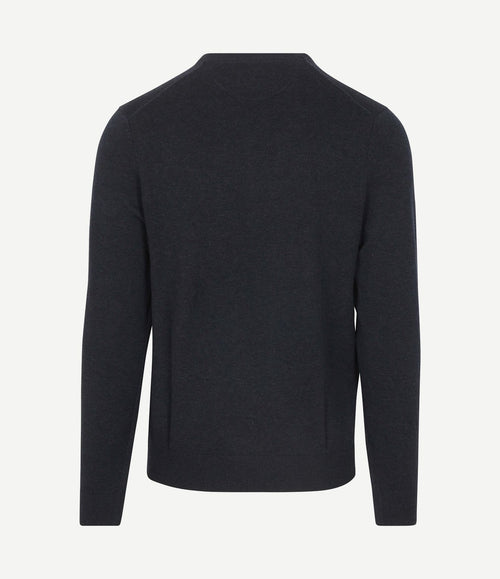 Trui v-hals donkerblauw