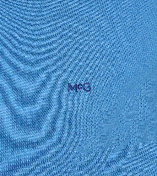 Trui v-hals sea blauw