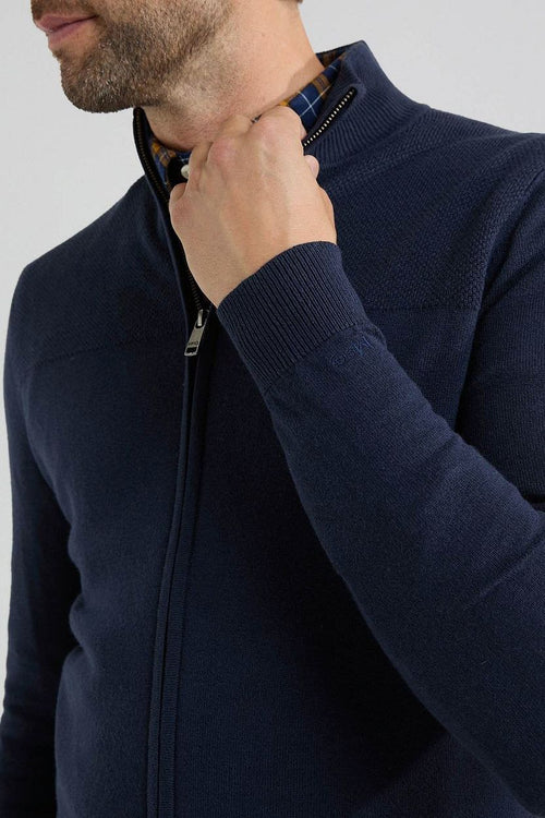 McGregor vest merino blend donkerblauw | Regular-fit