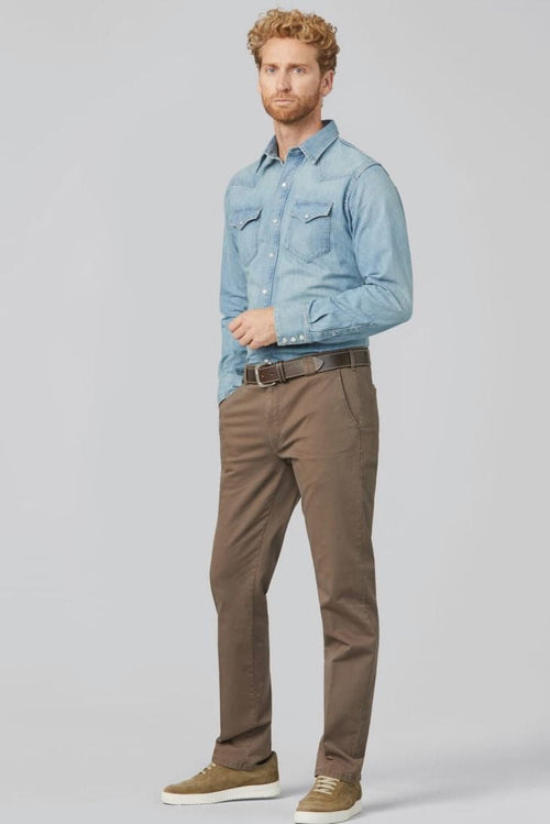 Meyer broek Roma bruin | Regular-fit
