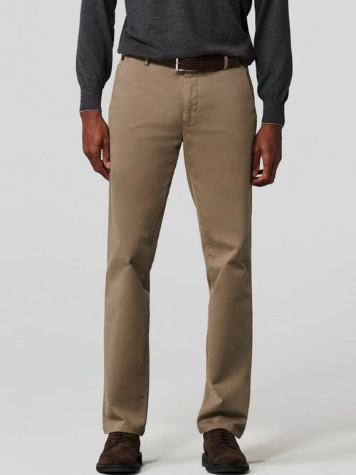 Meyer broek Roma chino lichtbruin | Regular-fit