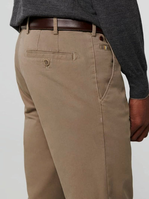 Meyer broek Roma chino lichtbruin | Regular-fit