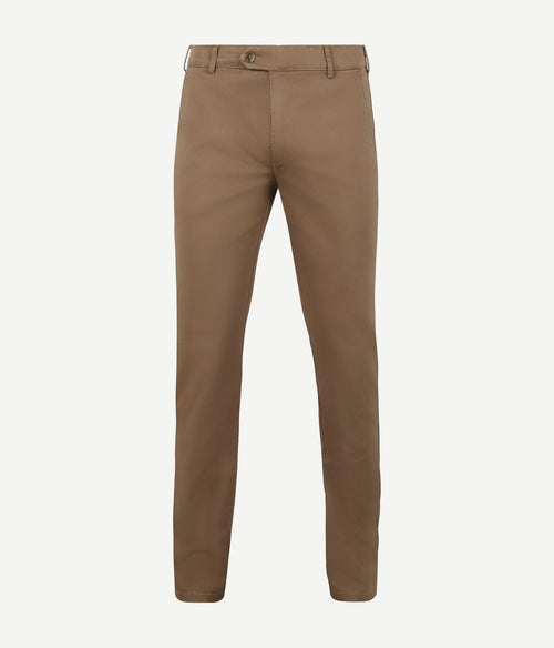 Meyer broek Roma chino lichtbruin | Regular-fit
