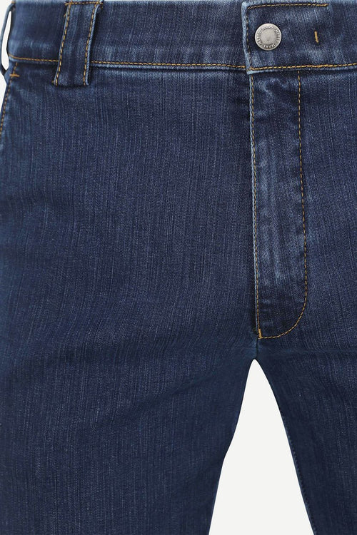 Meyer broek Roma jeans donkerblauw | Regular-fit