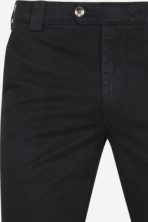 Meyer broek Roma zwart | Regular-fit