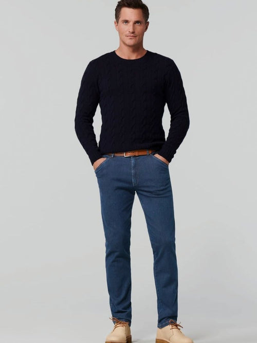 Meyer Chicago broek donkerblauw