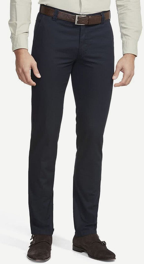 Meyer chino Bonn donkerblauw