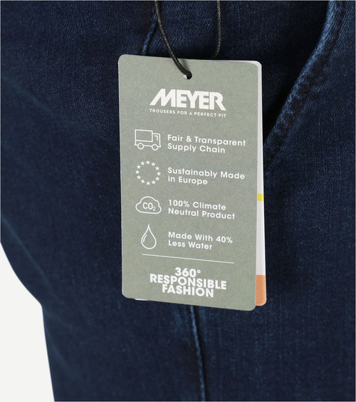 Meyer chino Bonn donkerblauw jeans