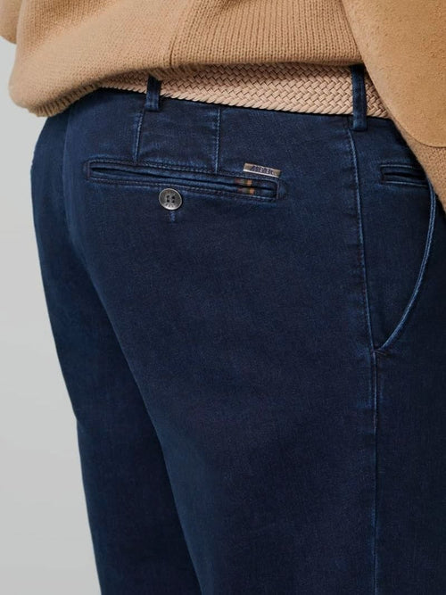 Meyer chino Bonn donkerblauw jeans