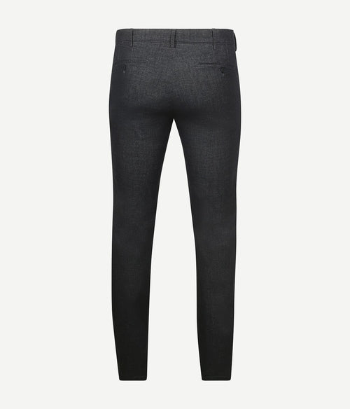 Meyer chino Bonn melange donkerblauw