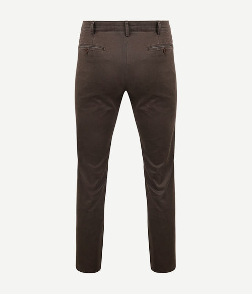 Meyer chino Bonn print taupe