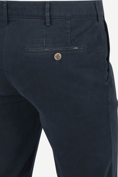 Meyer chino Bonn twill donkerblauw