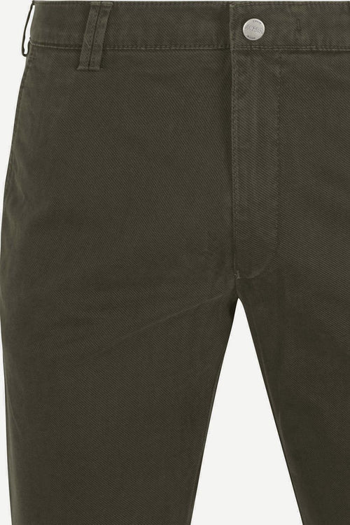 Meyer chino Bonn twill olijfgroen