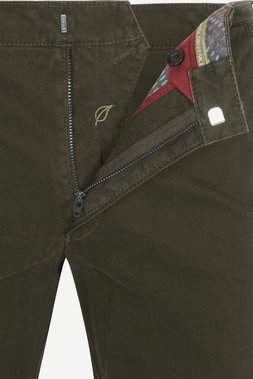 Meyer chino Bonn twill olijfgroen