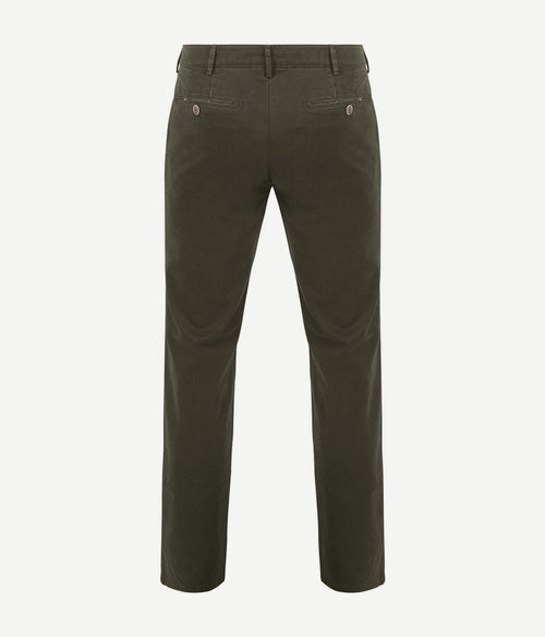 Meyer chino Bonn twill olijfgroen