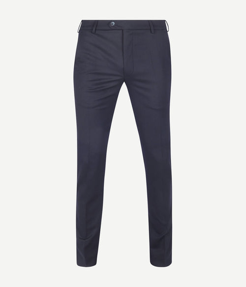 Meyer chino Bonn wol blend donkerblauw