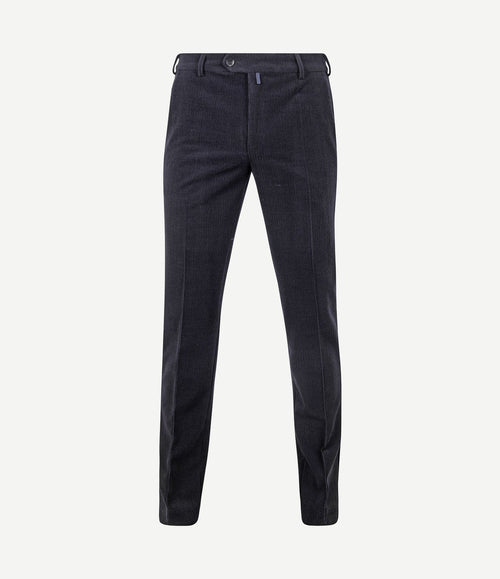 Chino Roma wol corduroy donkerblauw
