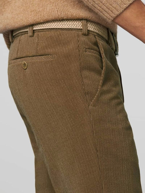 Meyer chino Roma wol corduroy olijfgroen | Regular-fit