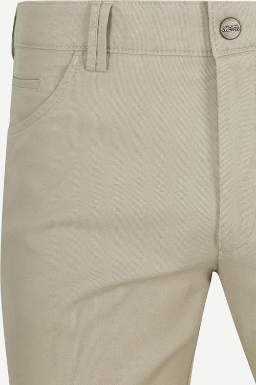 Meyer Dublin broek lichtbeige | Slim-fit