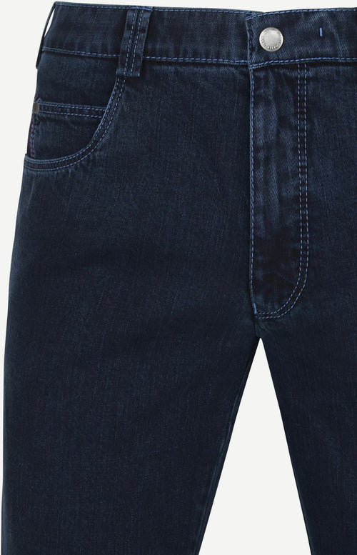 Meyer jeans broek Diego donkerblauw | Regular-fit