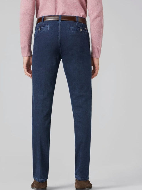 Meyer jeans broek Diego donkerblauw | Regular-fit