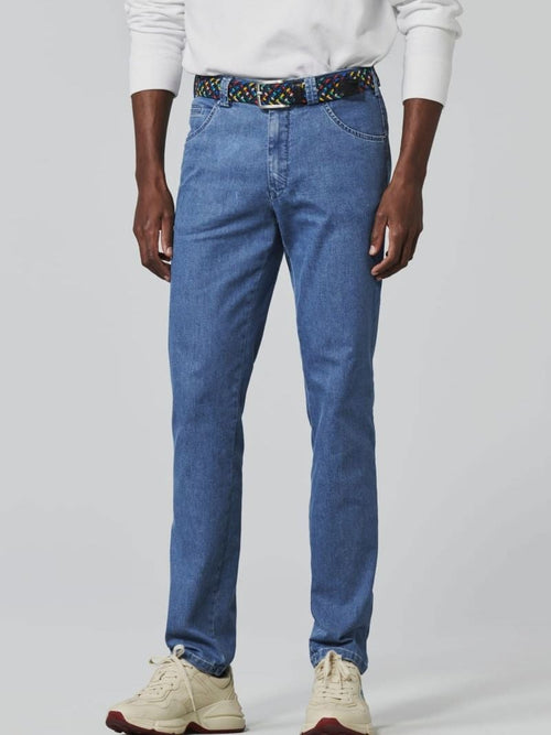 Meyer jeans Dublin blauw | Slim-fit