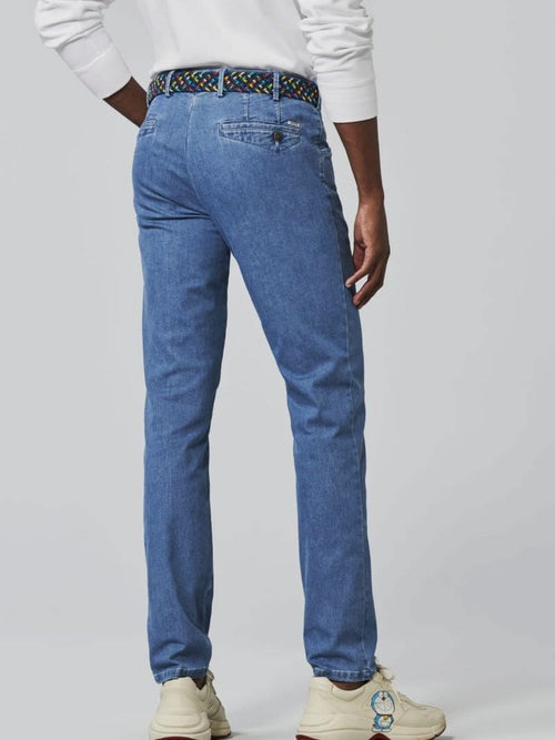 Meyer jeans Dublin blauw | Slim-fit