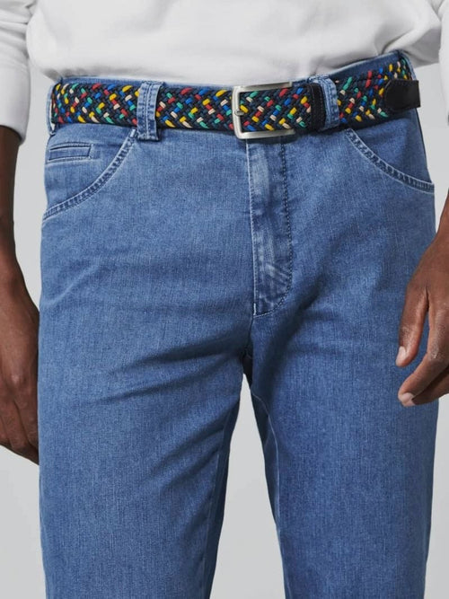 Meyer jeans Dublin blauw | Slim-fit