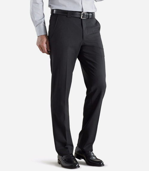 Meyer pantalon Roma wolmix antraciet | Regular-fit