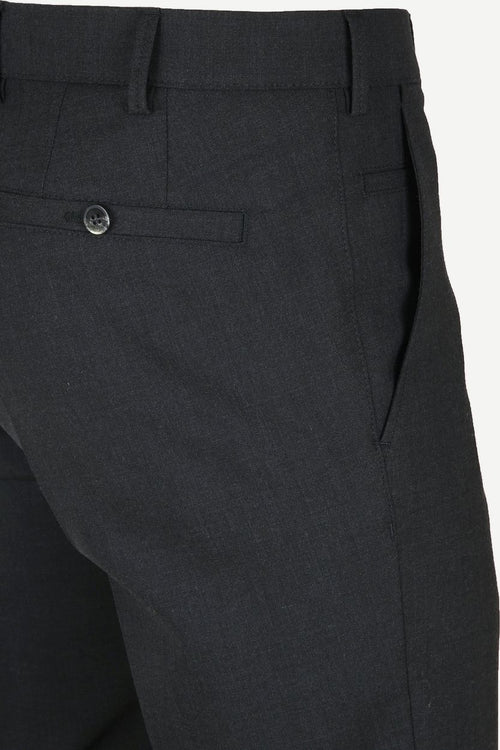 Meyer pantalon Roma wolmix antraciet | Regular-fit