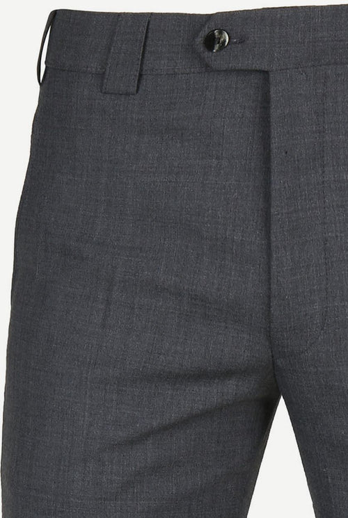 Meyer pantalon Roma wolmix grijs | Regular-fit