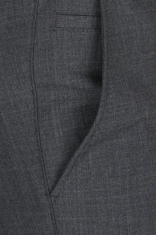 Pantalon Roma wolmix grijs