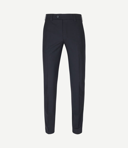 Pantalon Roma wolmix donkerblauw