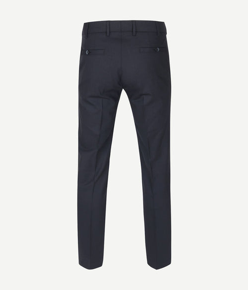 Meyer pantalon Roma wolmix donkerblauw | Regular-fit