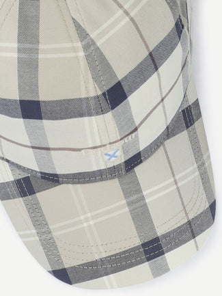 Pet tartan ruit ecru