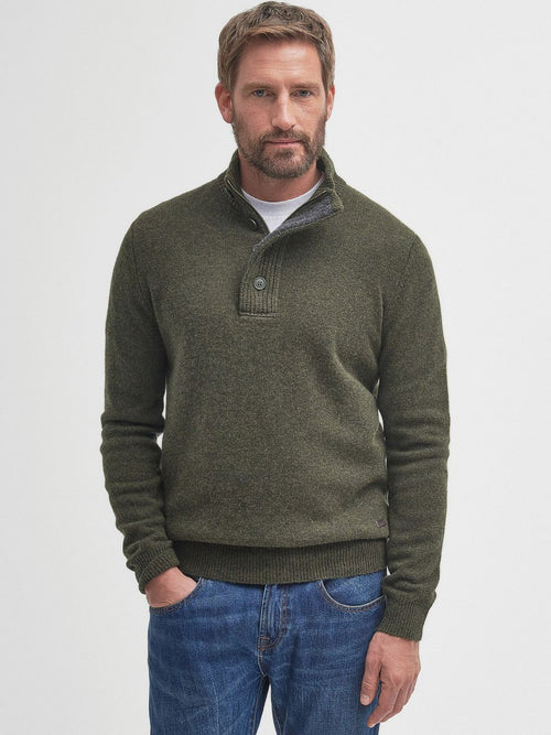 Trui wol patch groen