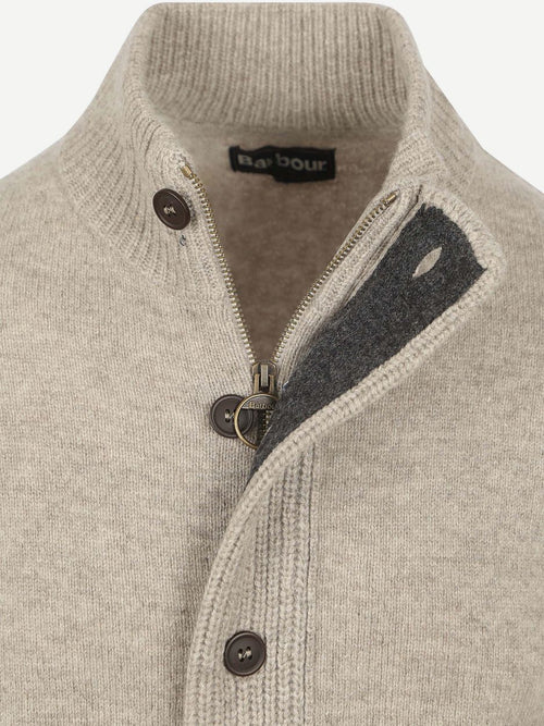 Barbour zip vest wol greige | Regular-fit
