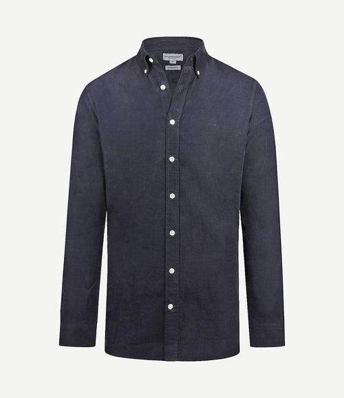 Overhemd corduroy donkerblauw