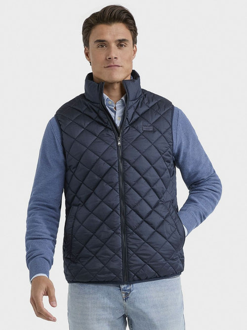 Quilted bodywarmer donkerblauw
