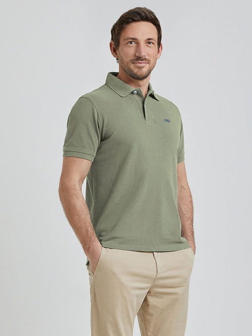 Piqué polo lichtgroen