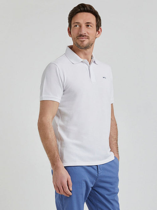 Piqué polo wit