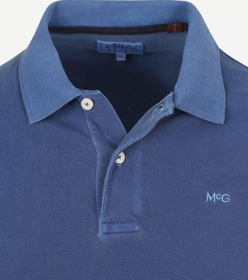 Piqué polo medium blauw