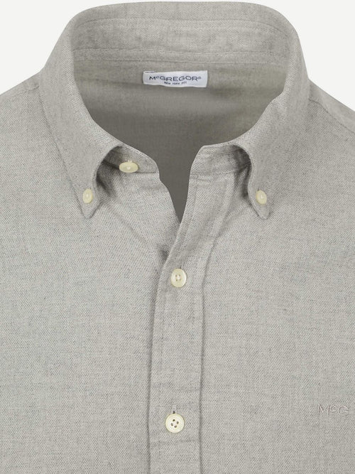 McGregor overhemd flanel melange grijs | Regular-fit