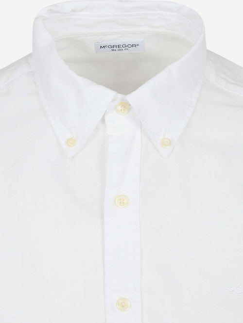 Overhemd cotton linen wit