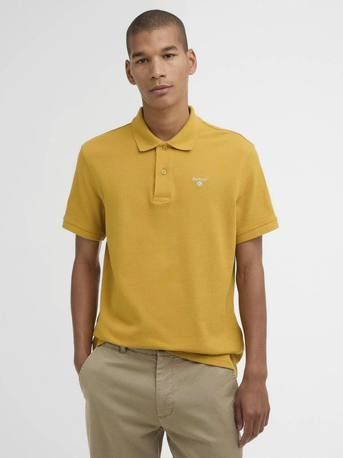 Pique polo ochre geel