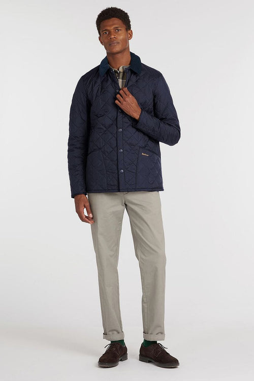 Heritage Liddesdale quilted jas donkerblauw