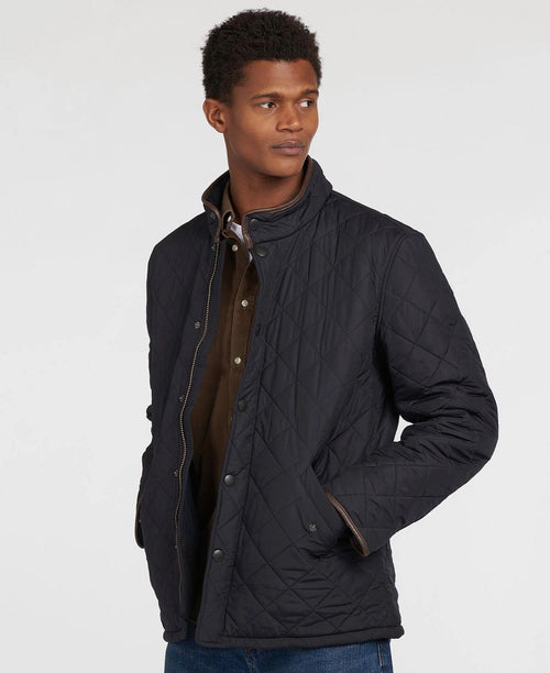 Quilted jas powell donkerblauw