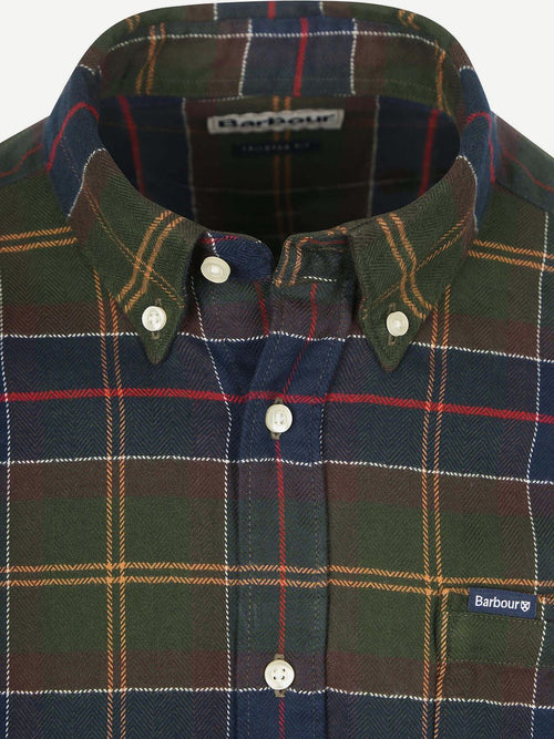 Barbour kyeloch overhemd ruit donkergroen